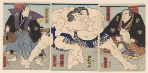相扑比赛 作者 歌川国定（II）