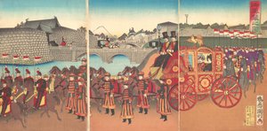 帝国马车视图，1889年明治22年，1889年。 作者 国志