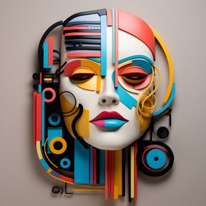 美丽人脸3D雕塑4