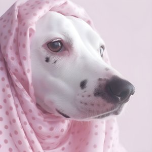 白色动物达尔马提亚斑纹上粉色猪的迷人特写 4