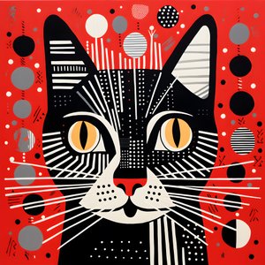 黑红条纹猫 1