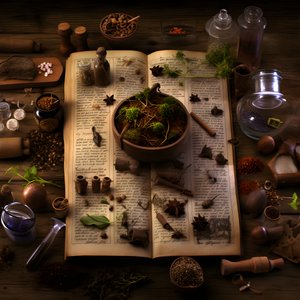 有关手稿理论的视觉呈现，如草药指南、外星语言和复杂的骗局。  3