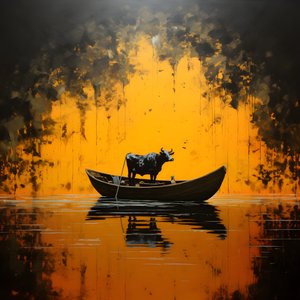 湖上牛船 1 作者 Kurt Heppke