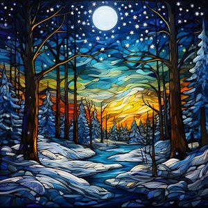 星罗棋布的森林雪景 1 作者 Kurt Heppke