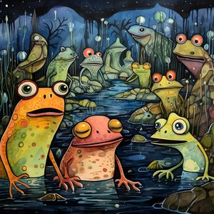 Froeschen 的整页水彩画和水墨画 1
