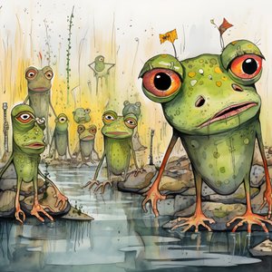 Froeschen 的整版水彩和水墨画 3