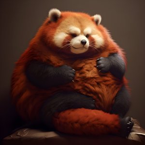 小熊猫肥胖的人类儿童 1
