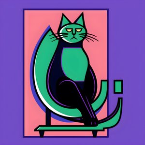 为了形成鲜明的对比，银猫的内容采用了现代主义的简洁线条 1