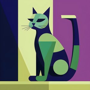 为了形成鲜明的对比，银猫的内容采用了现代主义的简洁线条 2