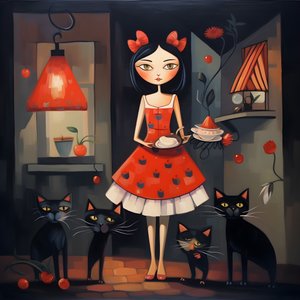 穿裙子的疯狂猫女 1