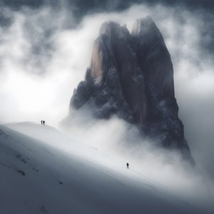 两人在云山滑雪 3