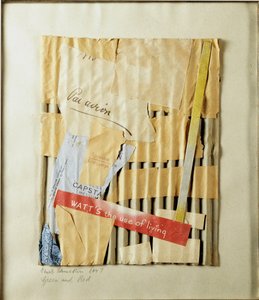 绿与红（Green and Red） 库尔特-施维特斯（1887-1948）的拼贴画 1947年 私人收藏 作者 库尔特·史威特