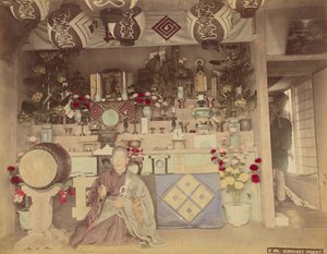 佛教牧师 作者 Kusakabe Kimbei