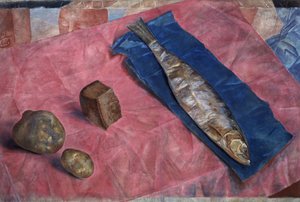 鲱鱼，1918年（油布上的油）