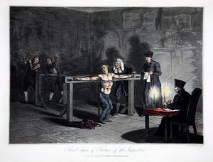 宗教裁判所的第三级酷刑》，1813年。   作者 LC施泰德