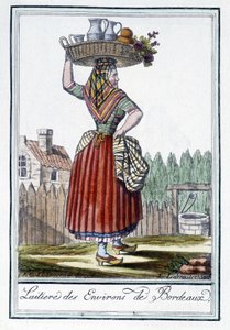 来自波尔多周边地区的挤奶女工 - J. Grasset St Sauveur 的“”Encyclopédie des voyages”，巴黎德隆