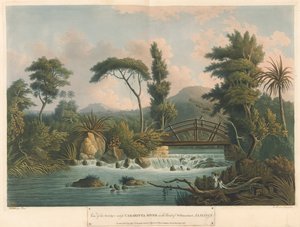 卡巴里塔河，选自《牙买加岛六景》，石版画，I. Merigot 绘 作者 L.（后）Belanger