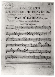 Jean-Philippe Rameau（1683-1764）1741年的“大键琴音乐会”评分表 作者 顺化