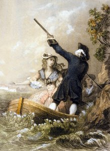 来自&39;Julie或New Heloise&39;的插图，c.1852 作者 Lacour Lastudier