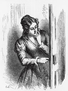 《塞萨尔·比罗托的兴衰》插图，巴尔扎克 (Honore de Balzac，1799-1850) 的小说《人类喜剧》多卷集，Laisne 版画 作者 莱恩莱恩