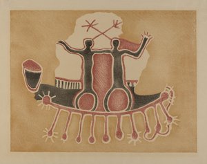 岩画--人像