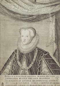 安娜哈布斯堡（1573-98）波兰女王，1596年 作者 兰伯·科尼利斯