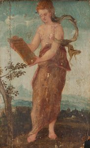 女人与文本面板 作者 Lambert Sustris (圈子)