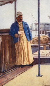 埃及人民：德拉古曼、特古曼（彩色石版画） 作者 兰斯·萨克雷