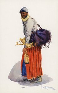 埃及人民：卖糖浆的，沙尔巴特利（彩色石版画）