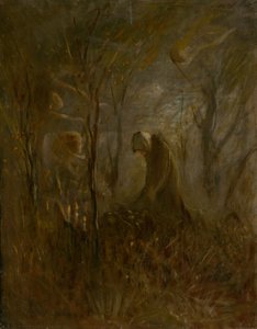 1895年的坟墓祈祷。 作者 拉斯洛（Laszlo Mednyanszky）