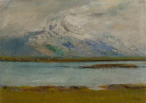 塔特拉山风景，1890-95年 作者 拉斯洛（Laszlo Mednyanszky）