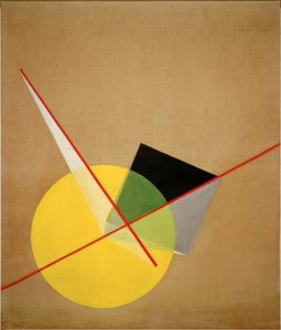 黄色圆圈 作者 Laszlo Moholy Nagy