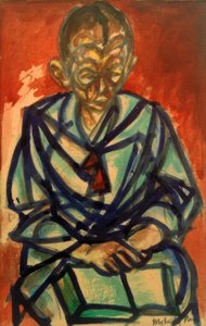 无题（水手米克洛斯，在书中阅读） 作者 拉斯洛·莫霍利·纳吉（Laszlo Moholy Nagy）