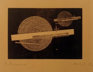 无标题（带圆圈的两个圆圈） 作者 拉斯洛·莫霍利·纳吉（Laszlo Moholy Nagy）