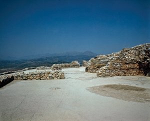 Megaron of the Royal Palace：希腊伯罗奔尼撒半岛（公元前 1500-1100 年）迈锡尼古城遗址