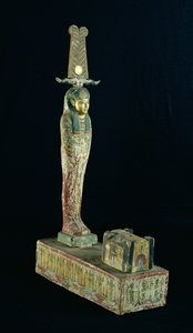 Ptah-Sokar-Osiris的葬礼小雕像（彩绘木）