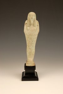 Imhotep的Shabti，公元前380-342（彩陶和绿釉）