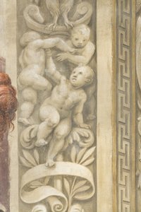 Putti，窗户周围的装饰品（壁画）