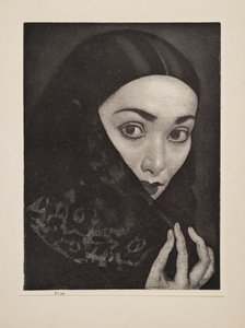 带着披肩的女人》，出版社。1926.