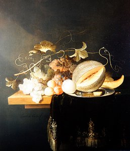 水果静物》（布面油画）