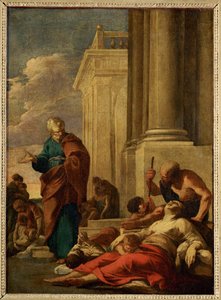 Saint Pierre guerissant les malades avec son ombre - Saint Peter heals the sick with his shadow ...