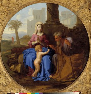 Laurent de La Hyre (1606-1656) 绘有圣约瑟夫的圣母子 作者 劳伦·德拉·海尔