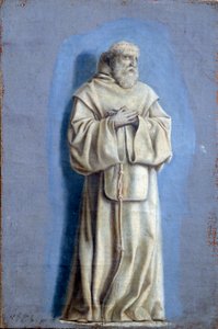 Saint Francois de Paule (1416-1507), founder of the Order of Minimes Painting with camaieu on canvas by Laurent de La Hyre (1606-1656) 17th century Sun. 0,36 x 0,23 m Paris. Louvre Museum 作者 劳伦·德拉·海尔