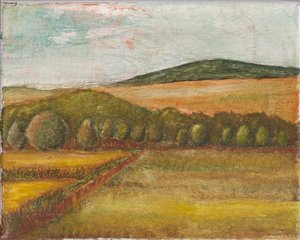 山谷中，2025 年（布面油画）