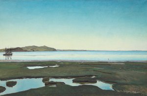 罗斯基勒峡湾的夏日，1900年。 作者 劳瑞特的安徒生戒指