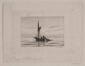 一艘渔船 作者 Laurits Regner Tuxen