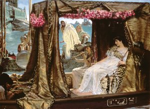 安东尼与克里奥帕特拉的会面 作者 Lawrence Alma Tadema