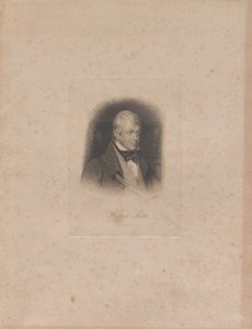 历史小说家和诗人沃尔特-斯科特爵士的肖像，1771-1832年，约1840年。 作者 拉撒路（Lazarus Gottlieb Sichling）