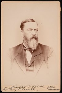 以斯拉-布斯-泰勒的肖像，1823-1912年，1896年前。 作者 勒罗伊和特里尔