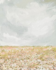 萌芽的田野，约 2023 年（混合媒介）